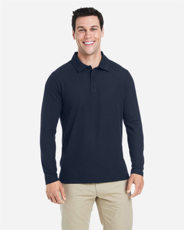 CORE365 Men's Fusion ChromaSoft Long Sleeve Pique Polo