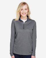 Team 365 Women's Zone Sonic Heather Performance Quarter-Zip Pullover