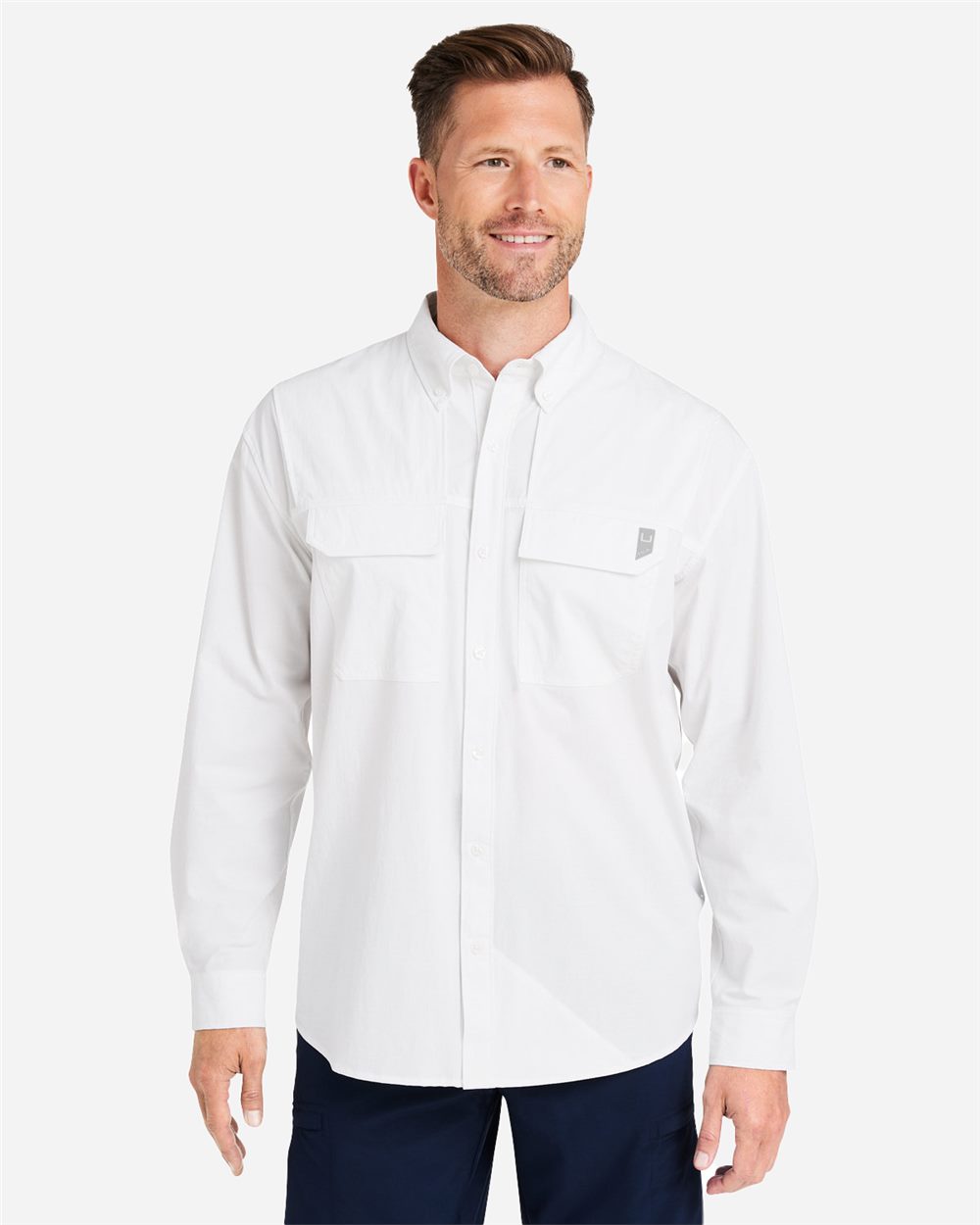 HUK Men's Creekbed Pocket Fishing Shirt