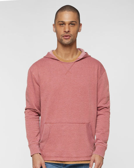 LAT Men's Vintage Wash Fleece Hoodie Sweatshirt