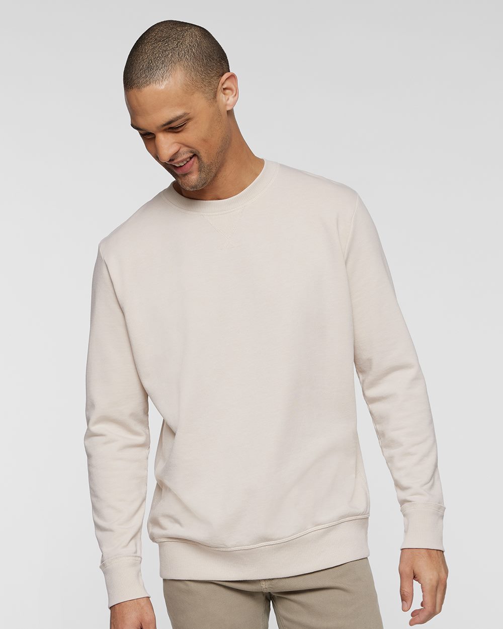 LAT Men's Vintage Wash Fleece Crewneck Sweatshirt