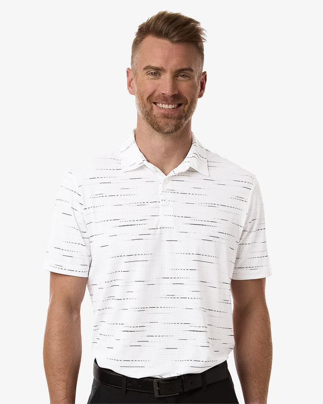 adidas Men's Ultimate365 Mesh Glimmer Print Polo