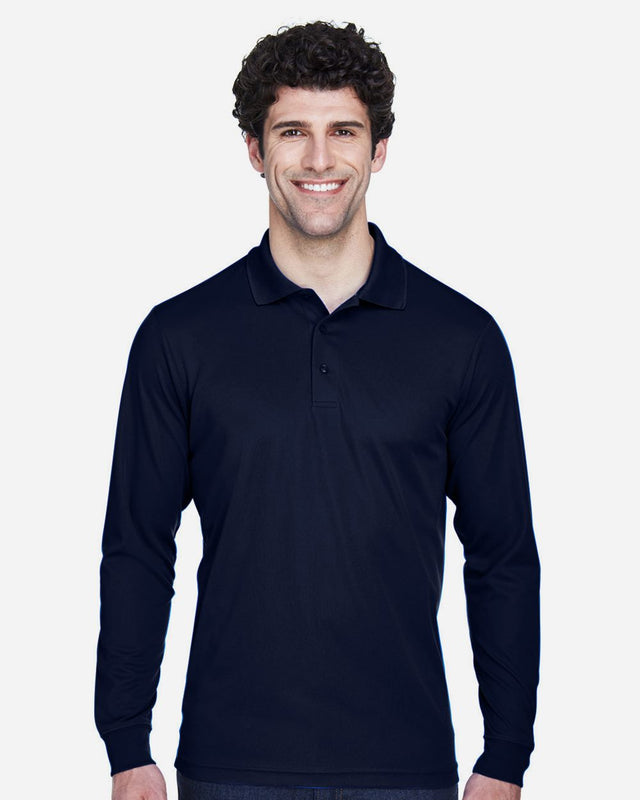 CORE365 Men's Tall Pinnacle Performance Long Sleeve Piqué Polo