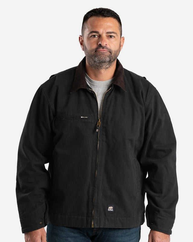 Berne Apparel Men's Highland Washed Gasoline Jacket