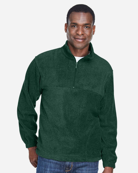 Harriton Men's Fleece Quarter-Zip Pullover