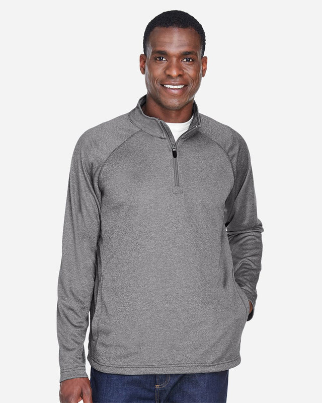 Devon & Jones Men's Stretch Tech-Shell Compass Quarter-Zip Pullover