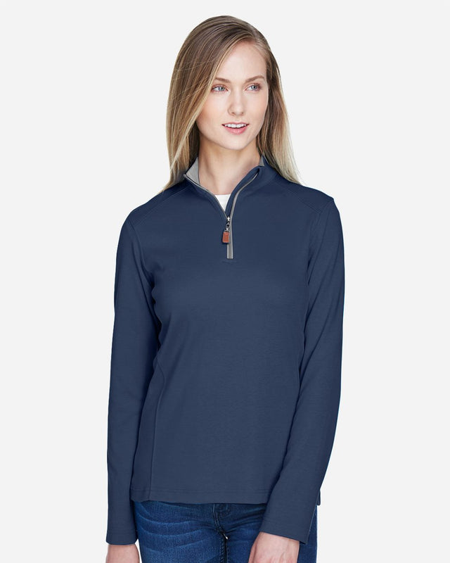 Devon & Jones Women's DRYTEC20 Performance Quarter-Zip Pullover