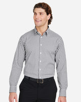 Devon & Jones Men's CrownLux Performance Gingham Dress Shirt