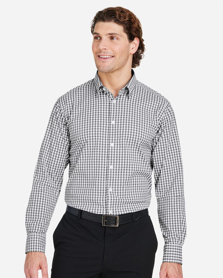 Devon & Jones Men's CrownLux Performance Gingham Dress Shirt