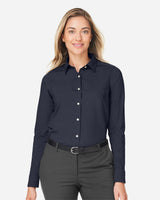 Devon & Jones Women's CrownLux Performance Spencer Poplin Dress Shirt