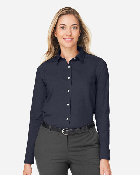 Devon & Jones Women's CrownLux Performance Spencer Poplin Dress Shirt
