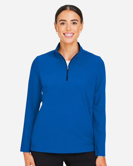 Devon & Jones Women's CrownLux Performance Windsor Welded Quarter-Zip Pullover