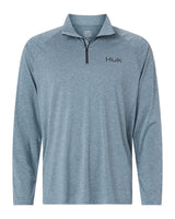 HUK Men's Airweight Heather Quarter-Zip Pullover