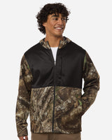 RealTree Men's Realtree Performance Colorblocked Full-Zip Hooded Sweatshirt