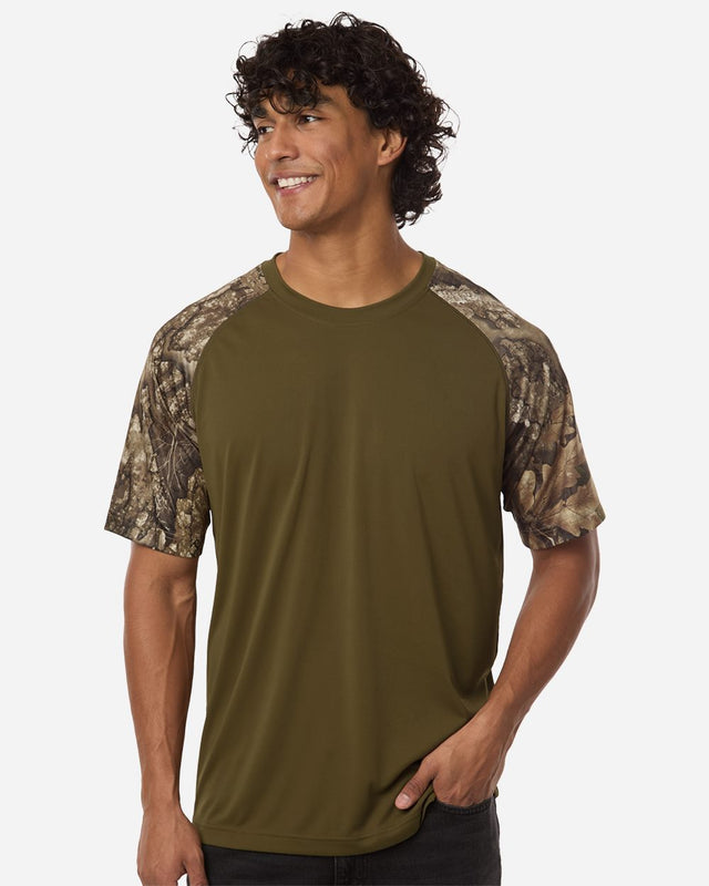 RealTree Men's Realtree Performance Colorblock T-Shirt