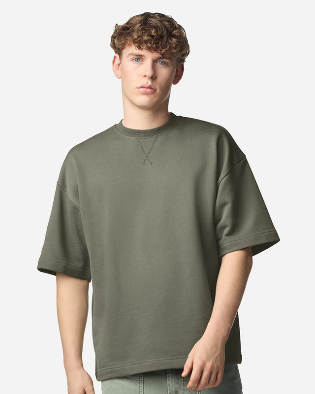 American Apparel Men's French Terry Ex Crew