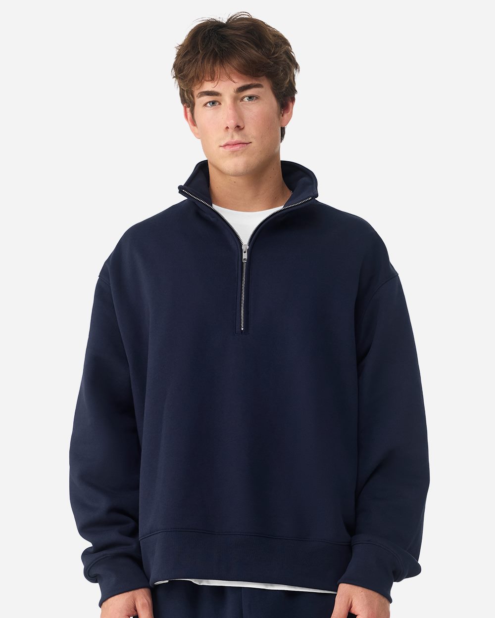 Bella + Canvas Men's 10 oz Quarter-Zip Pullover Sweatshirt