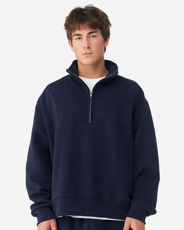Bella + Canvas Men's 10 oz Quarter-Zip Pullover Sweatshirt
