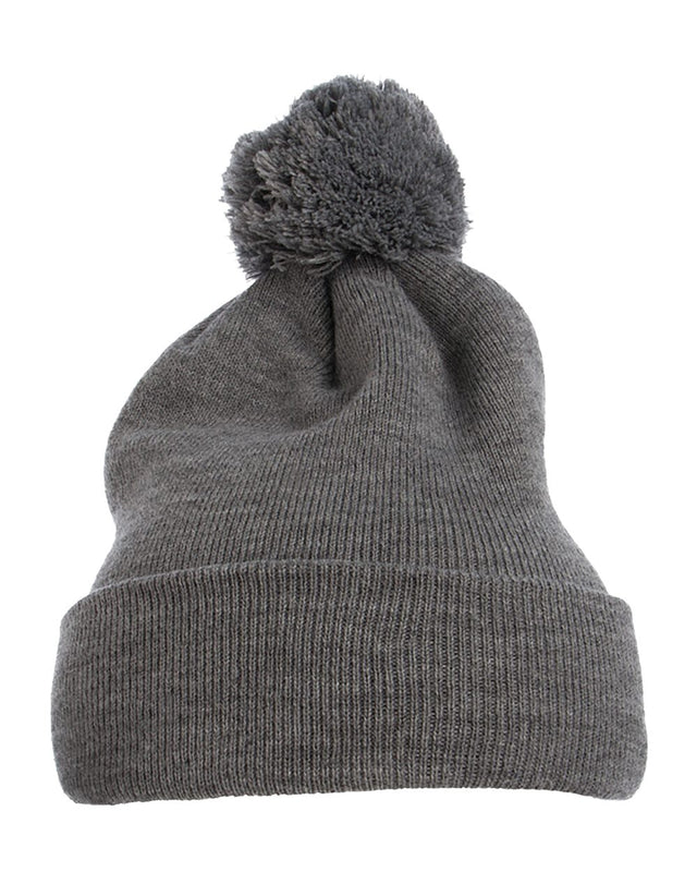 YP Classics Pom-Pom Cuffed Knit Beanie