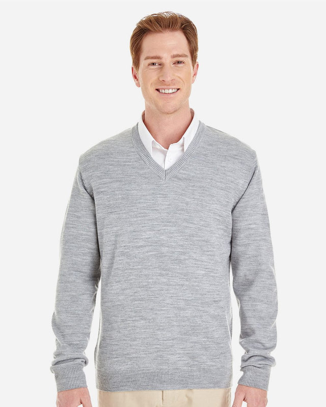 Harriton Men's Pilbloc V-Neck Sweater