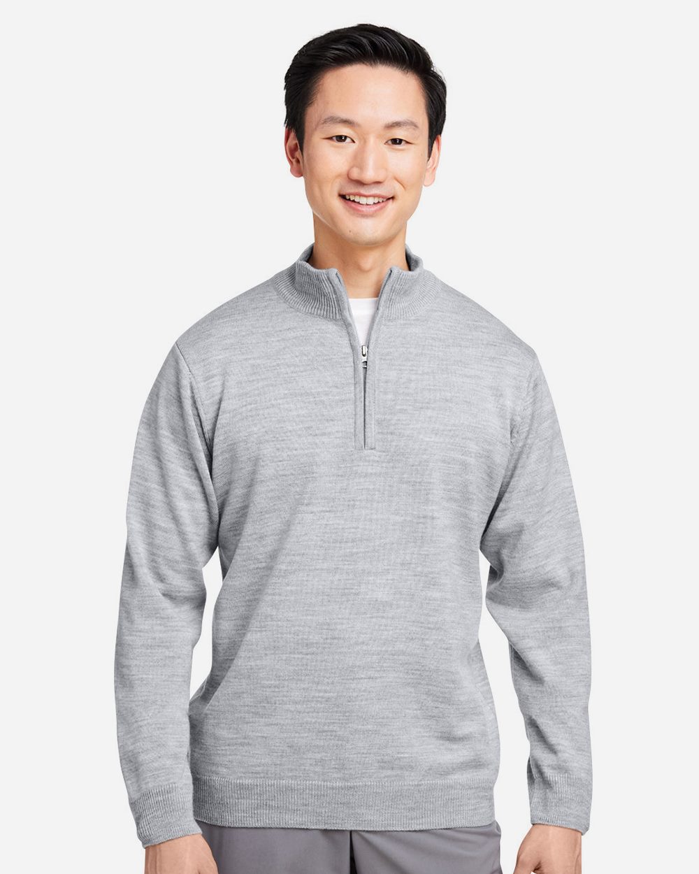 Harriton Men's Pilbloc Quarter-Zip Pullover Sweater