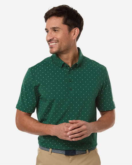 adidas Men's Ultimate365 Micro Print Polo