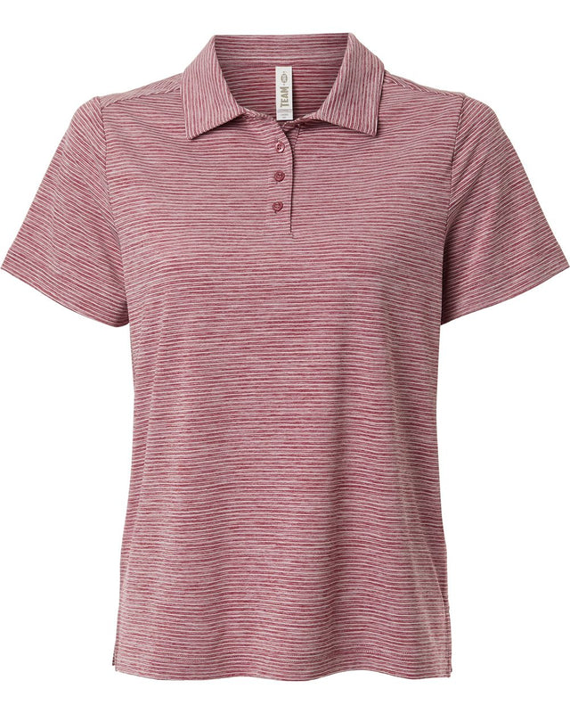 Team 365 Women's Relay Heathered Stripe Polo