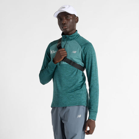 New Balance Men's NYC Marathon Athletics Heat Grid 1/2 Zip-2