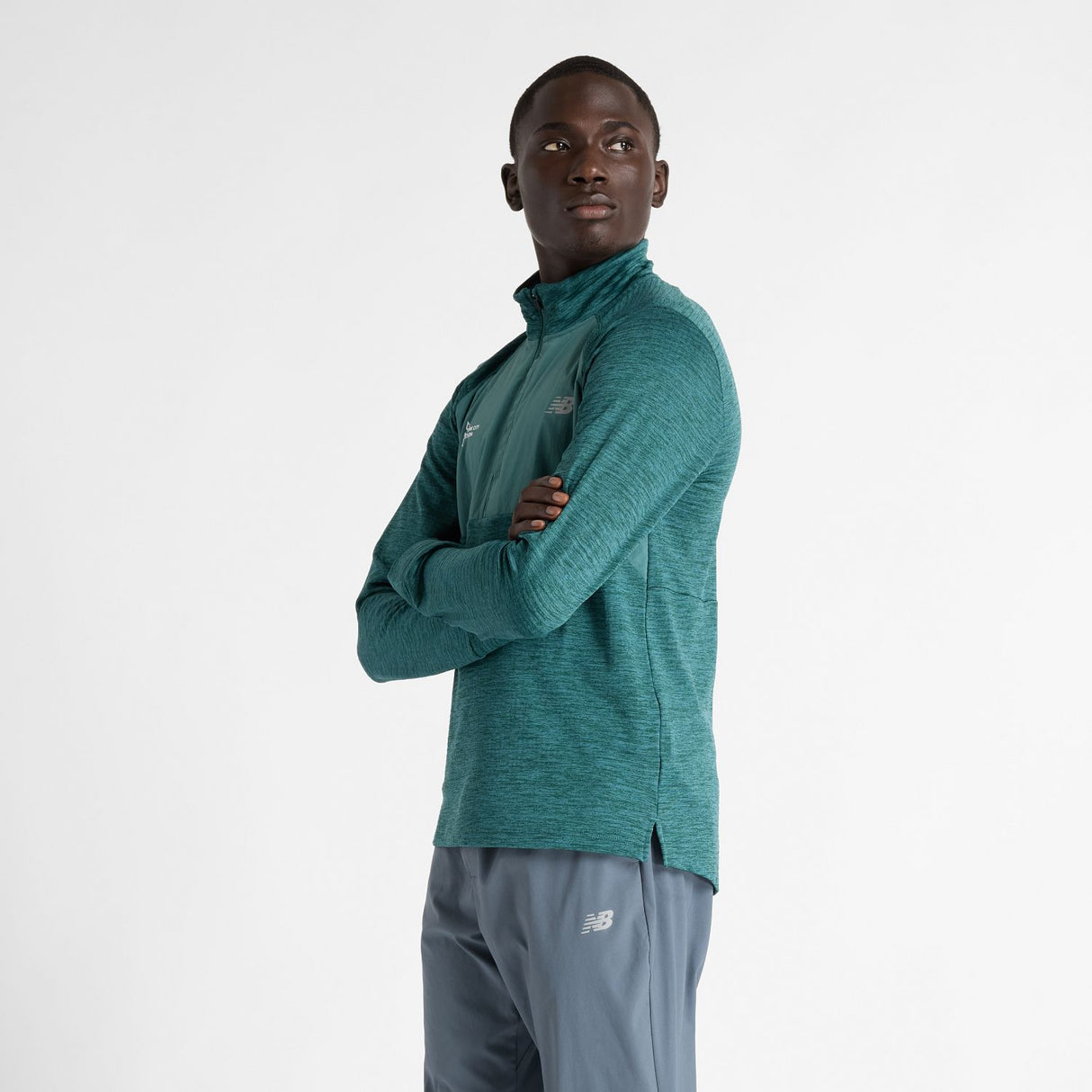 New Balance Men's NYC Marathon Athletics Heat Grid 1/2 Zip-4