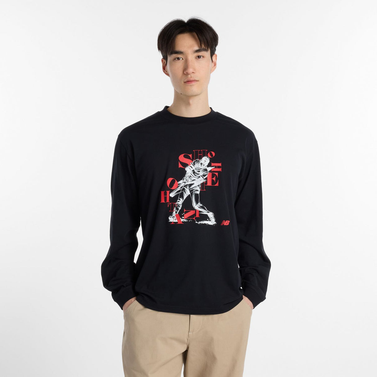 New Balance Men's Shohei Graphic Long Sleeve T-Shirt 2-2