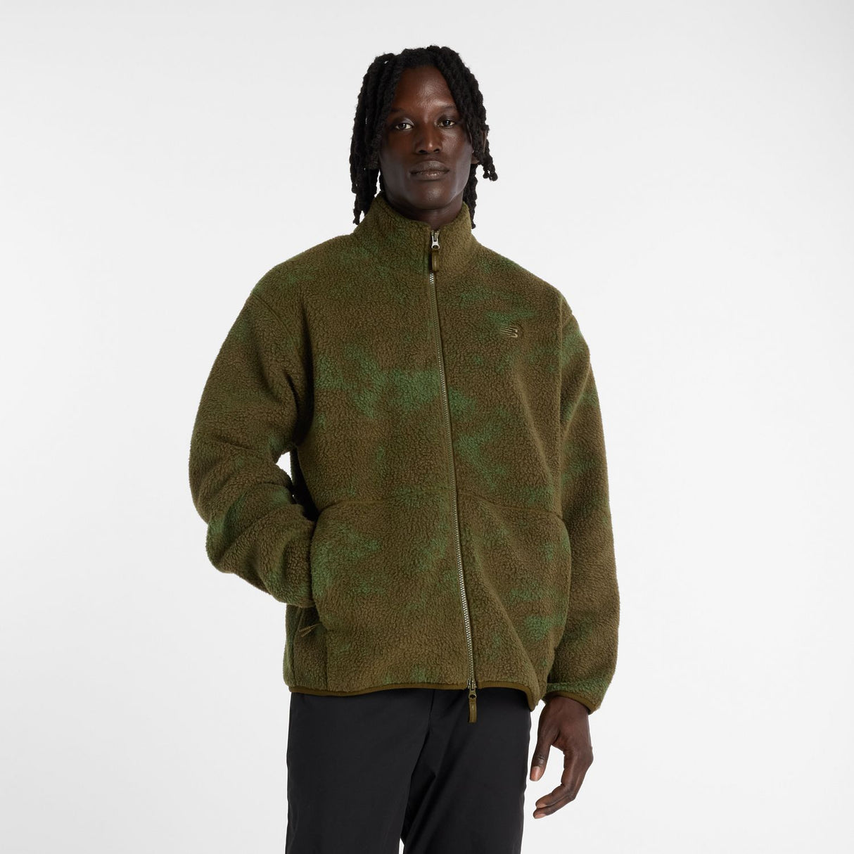 New Balance Men's High Pile Printed Jacket-2