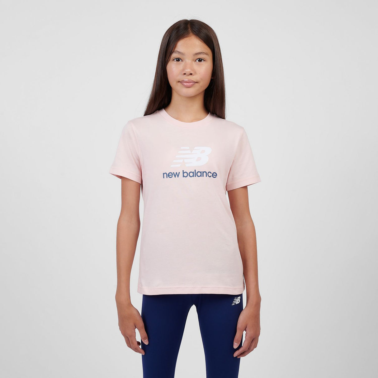 New Balance Girls' Stacked Logo T-Shirt-5