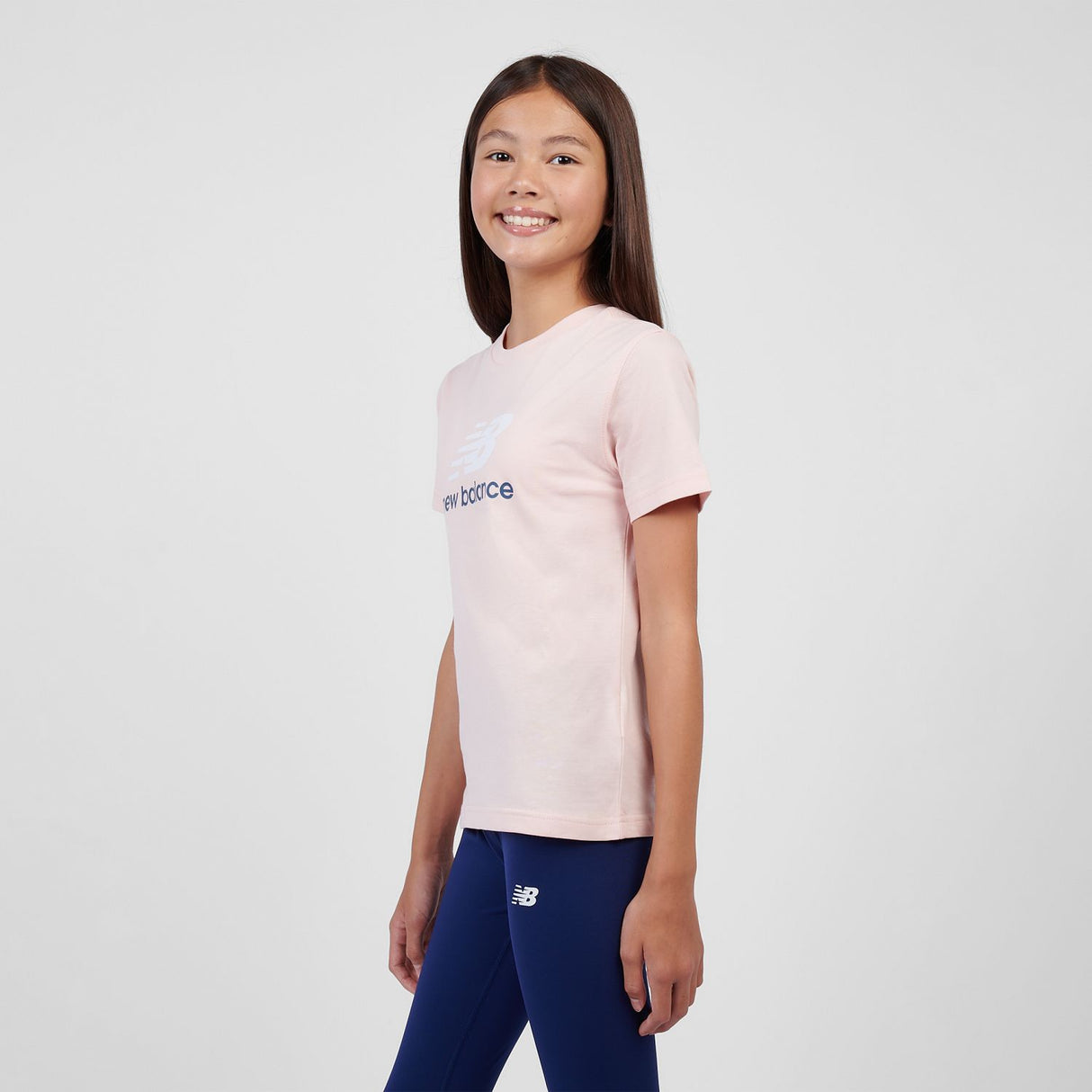 New Balance Girls' Stacked Logo T-Shirt-6