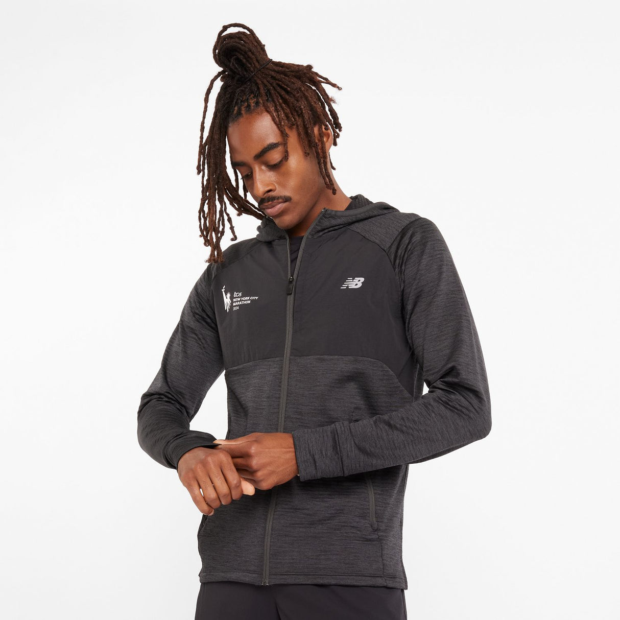 New Balance Men's NYC Marathon Heat Grid Hooded Full Zip-2