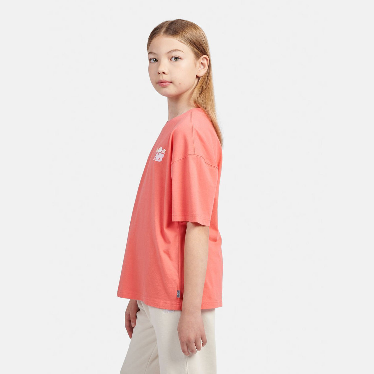 New Balance Girls' Floral Vines Back Graphic T-Shirt-7