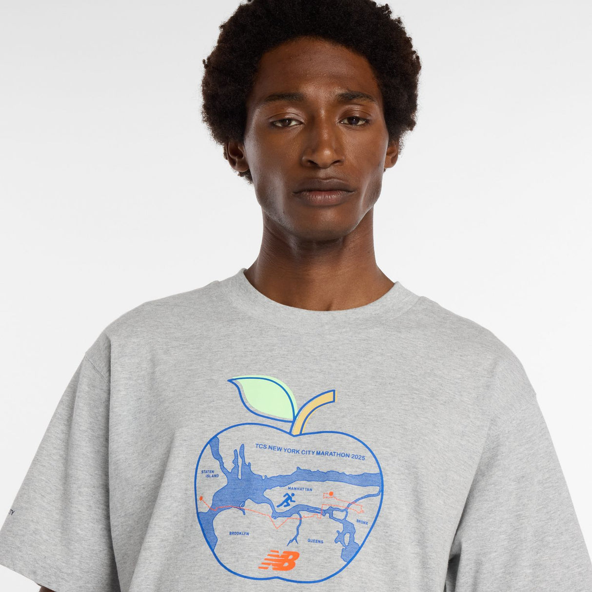 New Balance Men's NYC Marathon Graphic T-Shirt - Apple Map-5