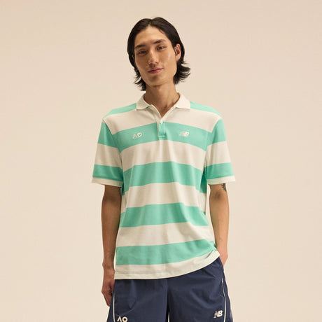 New Balance Men's Australian Open Striped Premium Polo-3
