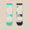 New Balance Adult Australian Open Two Pack Quarter Socks-1