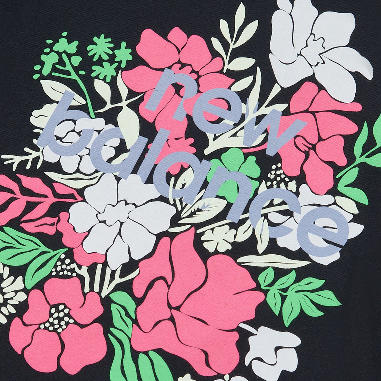 New Balance Girls' Stacked Floral Graphic T-Shirt-3