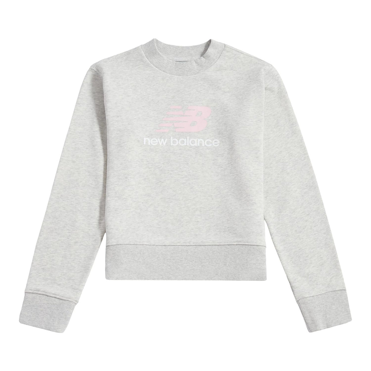 New Balance Girls' BB Stacked Logo Crew-1