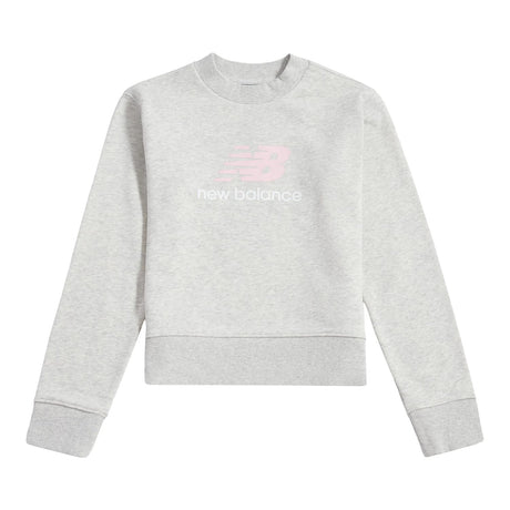 New Balance Girls' BB Stacked Logo Crew-1