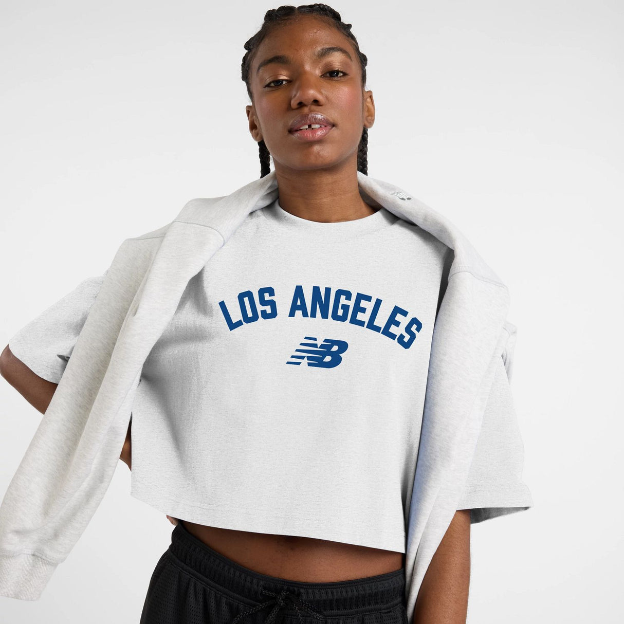 New Balance Women's LA City Cropped T-Shirt-1