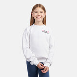 New Balance Girls' Floral Back Graphic Crew-6