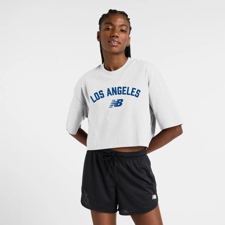 New Balance Women's LA City Cropped T-Shirt-2