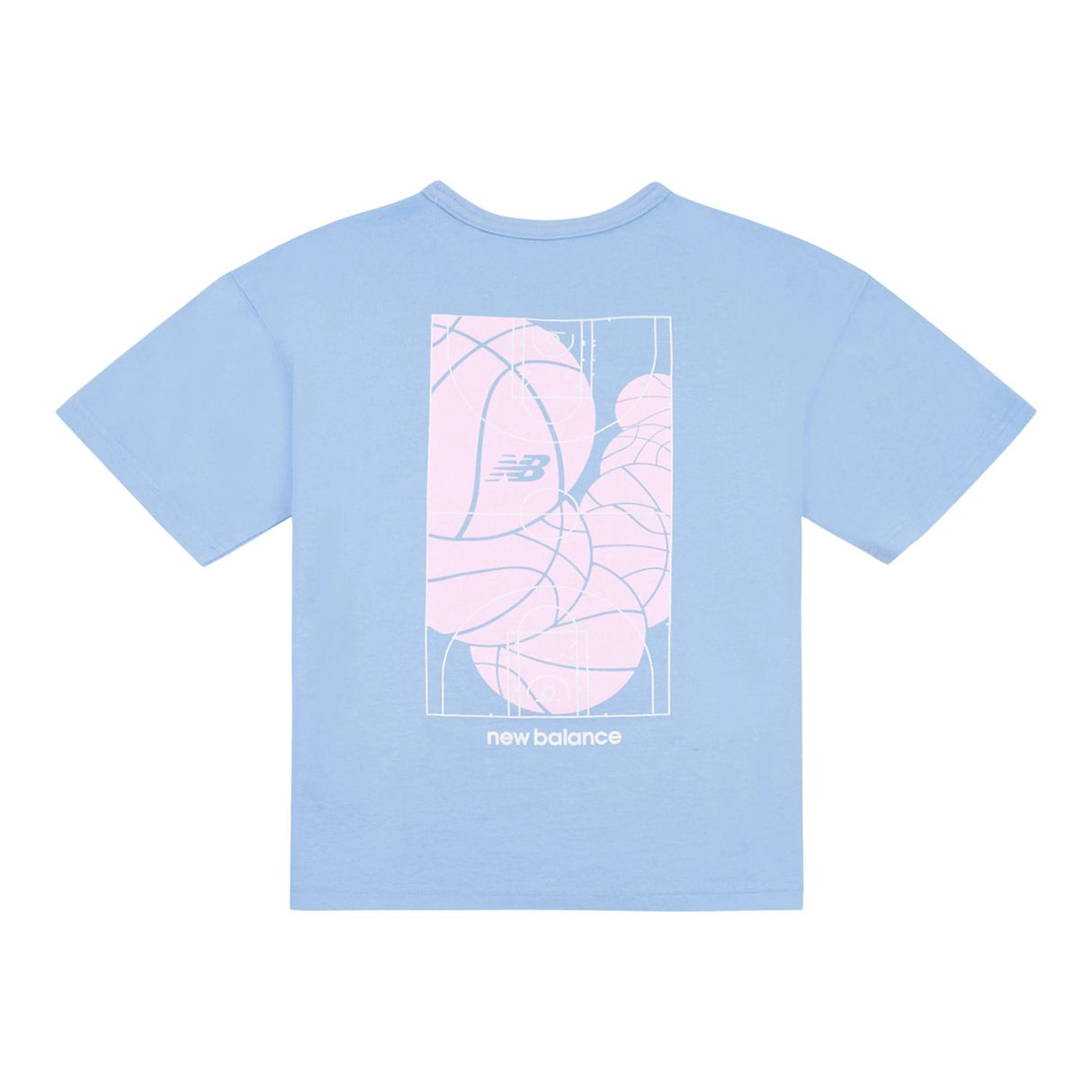 New Balance Girls' Hoops Court Graphic T-Shirt-2