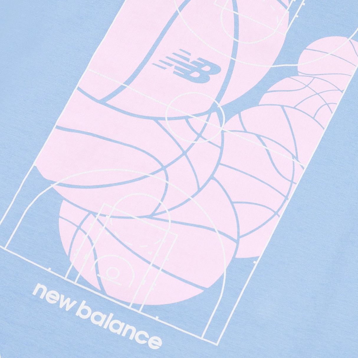 New Balance Girls' Hoops Court Graphic T-Shirt-4