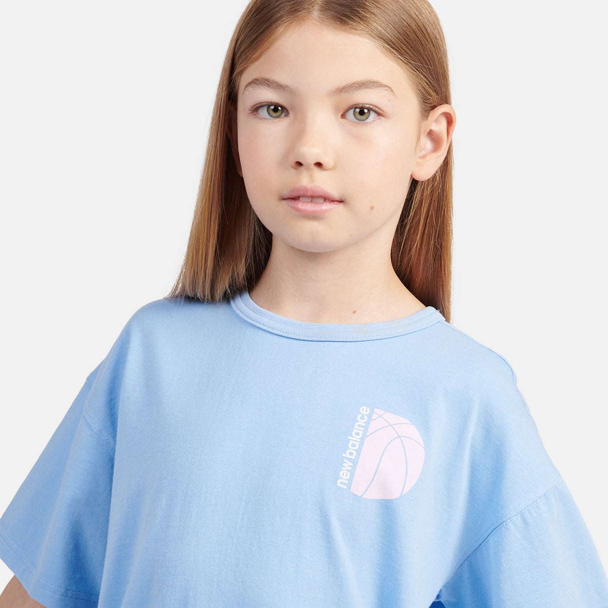 New Balance Girls' Hoops Court Graphic T-Shirt-10