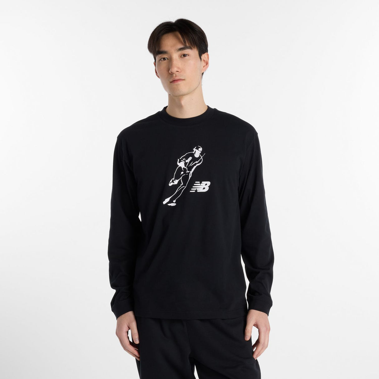 New Balance Men's Shohei Always On Logo Long Sleeve T-Shirt-2