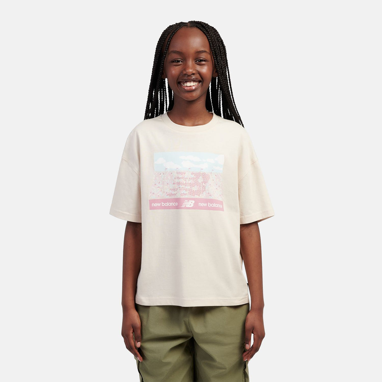 New Balance Girls' Stands Graphic T-Shirt-5