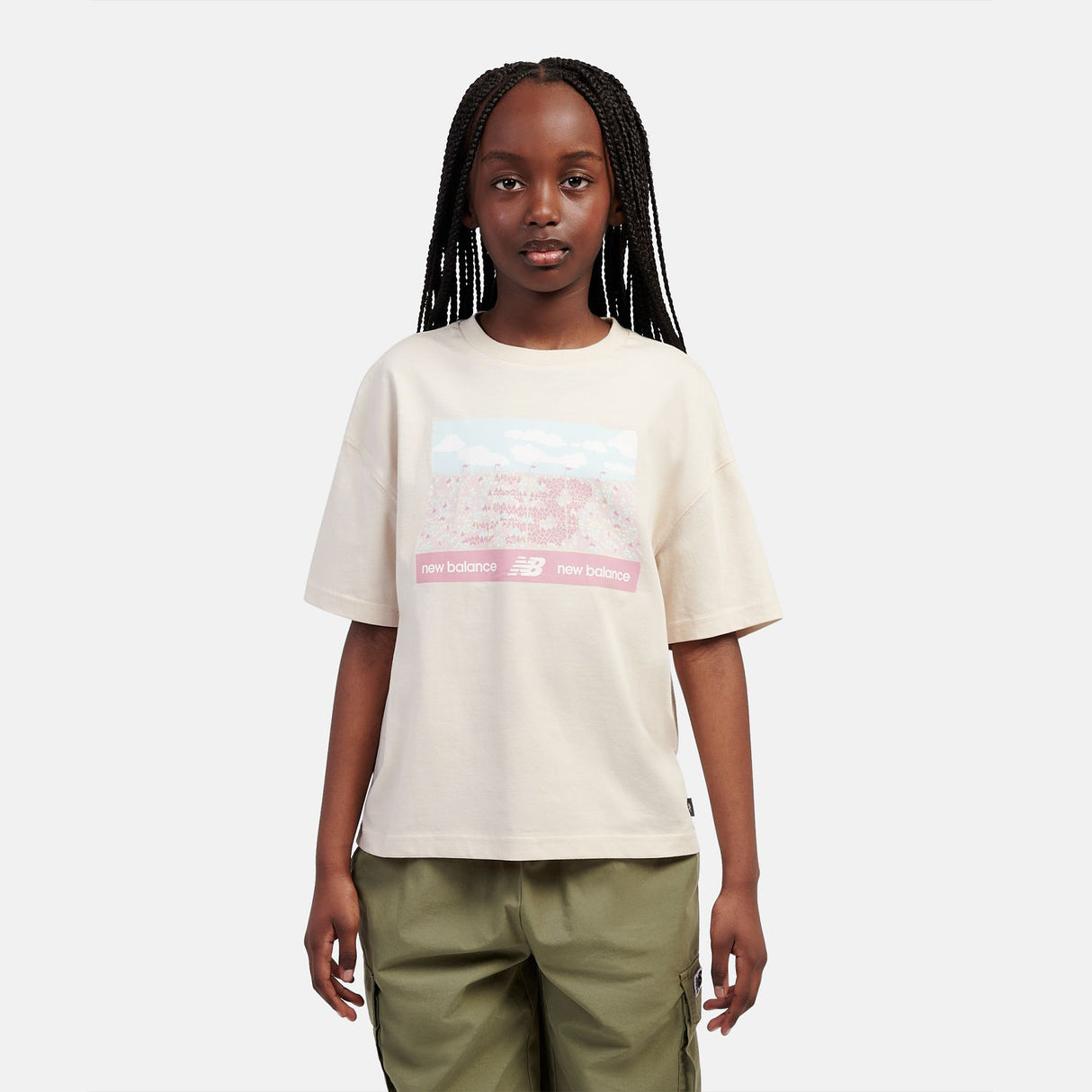New Balance Girls' Stands Graphic T-Shirt-10